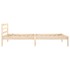 Estructura de cama sin colchón madera maciza de pino 100x200