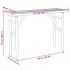 Mesa consola de bambú 115x39x75