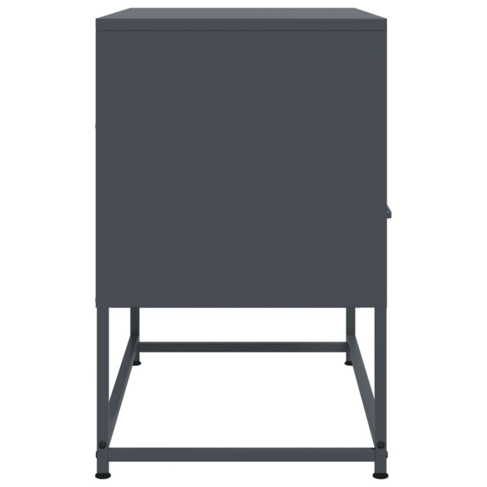 Mueble para TV de acero gris antracita 68x39x60,5