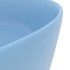 Lavabo de lujo redondo cerámica azul claro mate 40x15