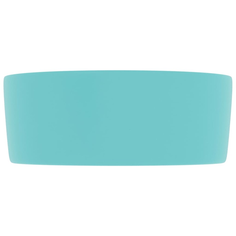 Lavabo de lujo redondo cerámica verde claro mate 40x15