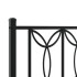 Estructura cama sin colchón con estribo metal negro 75x190