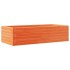 Jardinera de madera maciza pino marrón cera 90x40x23