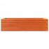 Jardinera de madera maciza pino marrón cera 90x40x23