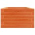 Jardinera de madera maciza pino marrón cera 90x40x23