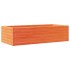 Jardinera de madera maciza pino marrón cera 90x40x23
