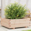 Jardinera de madera maciza de pino 70x70x26,5 cm