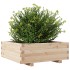 Jardinera de madera maciza de pino 70x70x26,5
