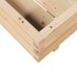 Jardinera de madera maciza de pino 70x70x26,5