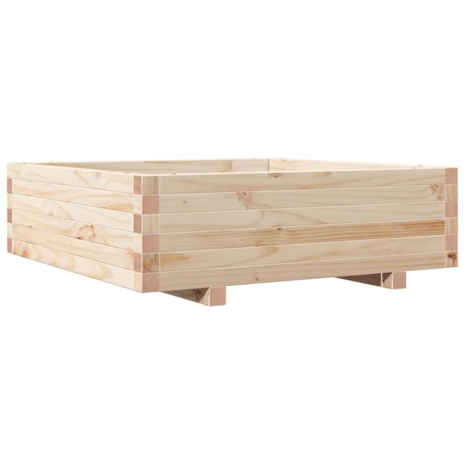 Jardinera de madera maciza de pino 80x80x26,5