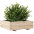 Jardinera de madera maciza de pino 80x80x26,5