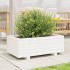 Jardinera de madera maciza de pino blanco 70x40x26,5