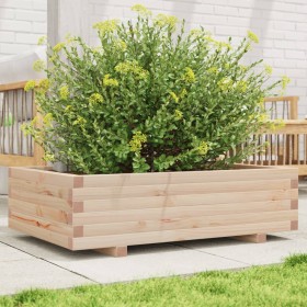 Jardinera de madera maciza de pino 90x60x26,5