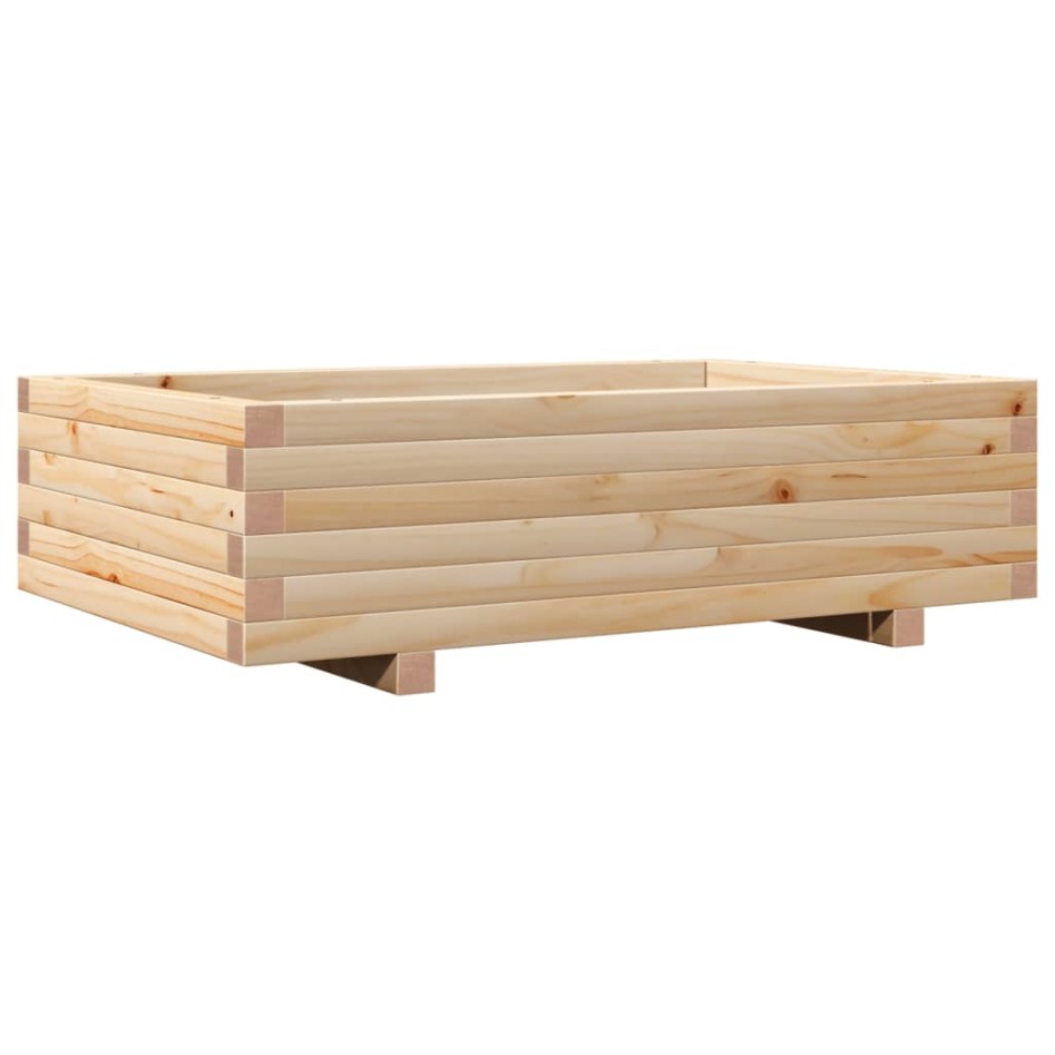 Jardinera de madera maciza de pino 90x60x26,5