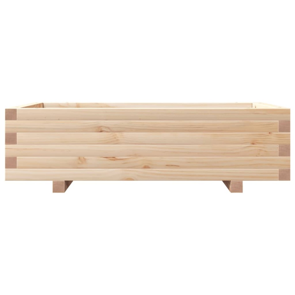 Jardinera de madera maciza de pino 90x60x26,5