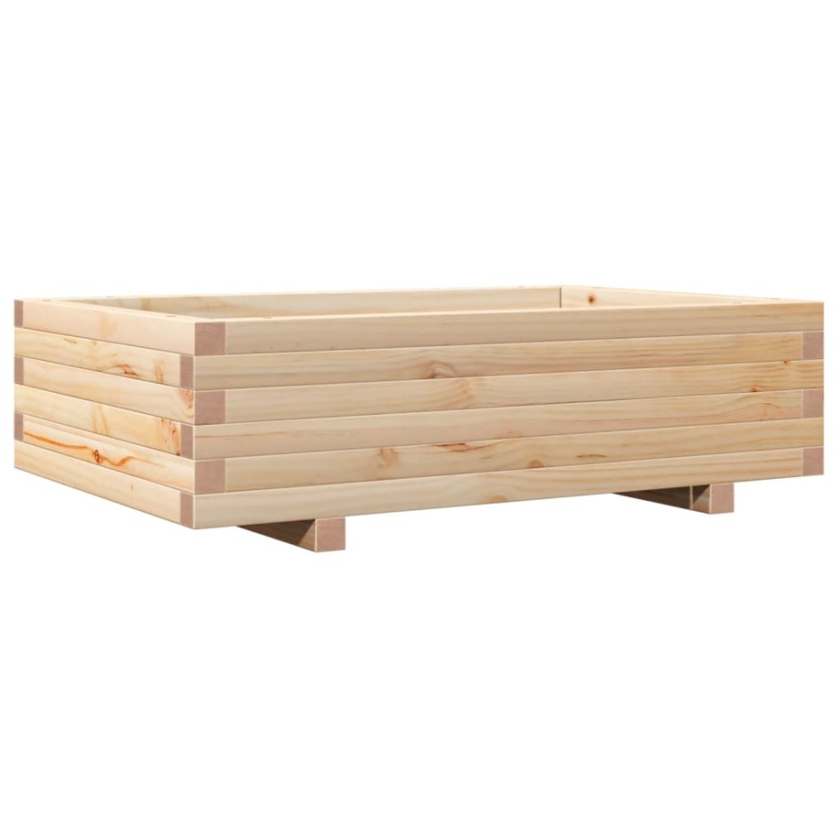 Jardinera de madera maciza de pino 90x60x26,5