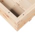 Jardinera de madera maciza de pino 90x60x26,5