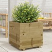 Jardinera madera de pino impregnada 50x50x49,5 cm