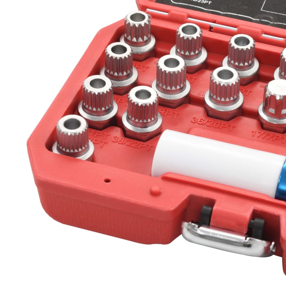 Juego de llaves de bloqueo de llantas 21 piezas para