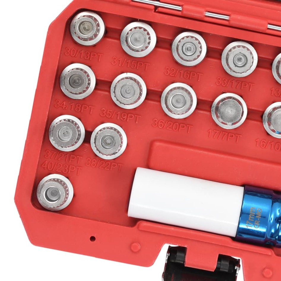 Juego de llaves de bloqueo de llantas 21 piezas para