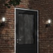 Apliques de exterior 2 unidades acero inoxidable negro