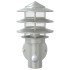 Apliques de exterior con sensor 2 unidades acero