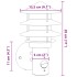 Apliques de exterior con sensor 2 unidades acero