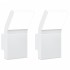 Lámparas de pared LED de exterior 2 uds aluminio fundido