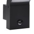 Lámparas de pared LED exterior con sensor 2 uds aluminio