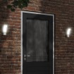 Lámparas de pared LED exterior con sensor 2 uds aluminio blanco