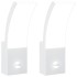 Lámparas de pared LED exterior con sensor 2 uds aluminio
