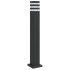 Lámpara de suelo de exterior aluminio negro 80