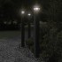 Lámpara de suelo de exterior aluminio negro 110