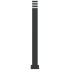 Lámpara de suelo de exterior aluminio negro 110