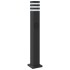 Lámpara de suelo de exterior con enchufe aluminio negro 80