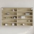 Vitrina de madera de ingeniería roble Sonoma 100x15x58