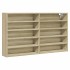 Vitrina de madera de ingeniería roble Sonoma 100x15x58