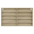 Vitrina de madera de ingeniería roble Sonoma 100x15x58