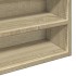 Vitrina de madera de ingeniería roble Sonoma 100x15x58