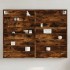 Vitrina de madera de ingeniería roble ahumado 100x8,5x75