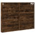 Vitrina de madera de ingeniería roble ahumado 100x8,5x75