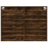 Vitrina de madera de ingeniería roble ahumado 100x8,5x75
