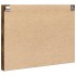 Vitrina de madera de ingeniería roble ahumado 100x8,5x75