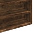 Vitrina de madera de ingeniería roble ahumado 100x8,5x75