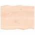 Tablero de mesa madera maciza borde natural 80x60x(2-4)