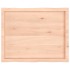 Tablero de mesa madera maciza borde natural 80x60x(2-4)