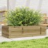 Jardinera de madera de pino impregnada 90x40x23