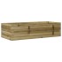 Jardinera de madera de pino impregnada 90x40x23