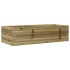 Jardinera de madera de pino impregnada 90x40x23