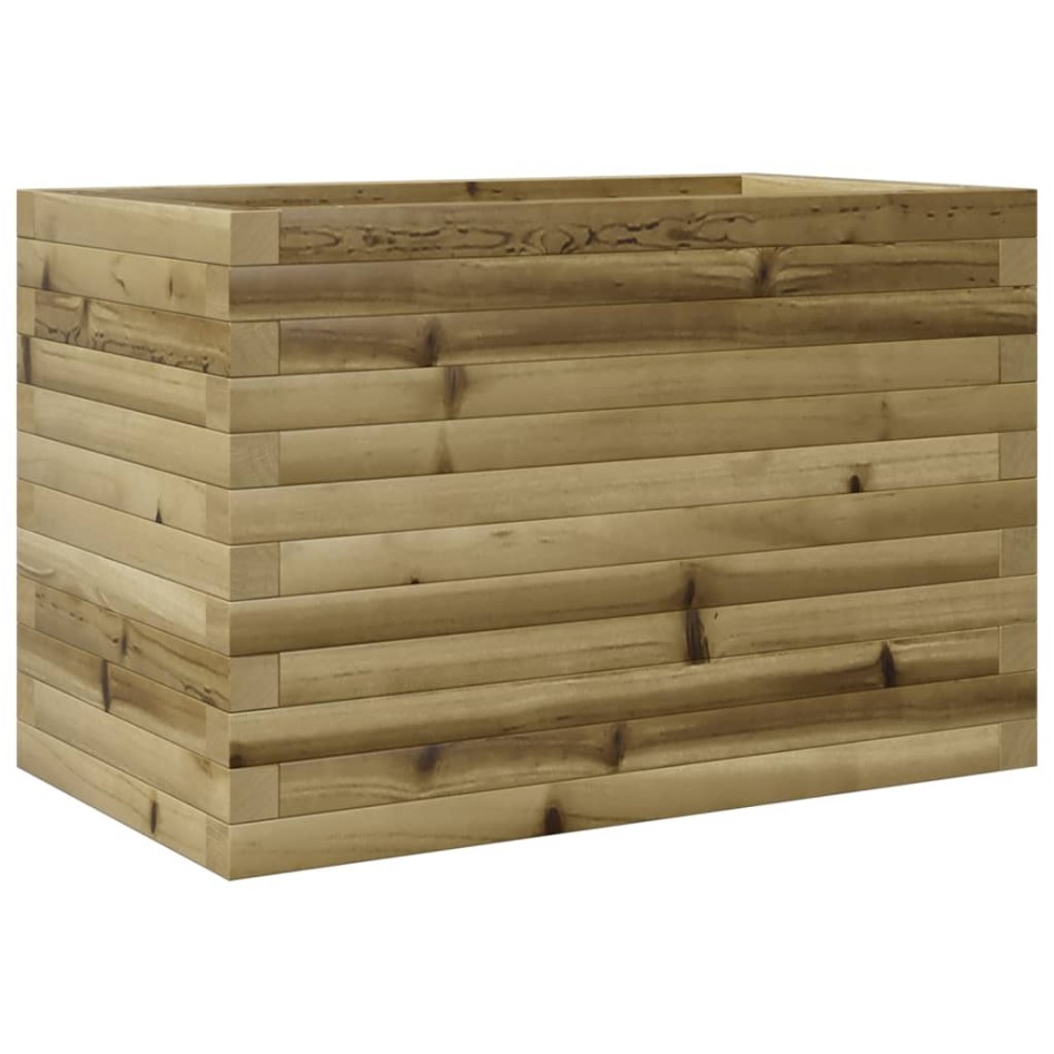 Jardinera de madera de pino impregnada 70x40x45,5
